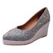 Women S Platform Wedge Sandals Fashionable Pointed Toe Slip On With Jute Rope Sole For Spring Autumn_vogvips.com