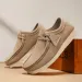 Mens Black Suede Wallabee Durable Style Casual Shoes_vogvips.com
