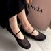 Summer New Flat Bottom Round Head Fashion Mesh Breathable Shallow Mouth Single Grandma Women's Mary Jane Shoes Trendy_vogvips.com