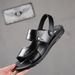 New Arrival Men's Summer Sandals Open-Toe Male Sandaly Outdoor Non-Slip Beach Casual Shoes Fashion Slippers Man Half_vogvips.com