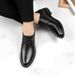 Dress Casual Men's Shoes Fleece Inner Height Increase Professional Casual Round Head Shallow Mouth Men's Shoes_vogvips.com