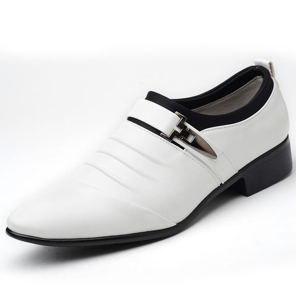 Men's Fashionable Low-Cut Business Casual Shoes – Pointed Toe PU Leather Oxfords With Soft Rubber Sole For Office & Daily Wear Large Size Trendy_vogvips.com
