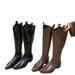 V-Neck Thick Heel Long For Women, Autumn And Winter 2025 New Style, Square Toe Fashionable Short Boots, Knee-High Boots_vogvips.com