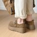 Cameido Velvet Crust Cake Thick-Soled Loafers For Women In The Autumn Of 2025, Belt Buckle, Tassel, Velcro All-Inclusive Boken Shoes_vogvips.com