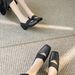 High-5CM Minimalist Ballet Shoes With Pig-nose Elephant Pattern, Retro Fashion Single Shoes, Mary Jane Style_vogvips.com