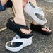 Women's High Heeled Flip Flops Thick Soled Fashionable Outdoor Slippers EVA Light Street Comfortable Casual Sandals_vogvips.com
