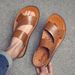 Sandals For Men In Summer 2025, New Men's Soft Leather Casual Beach, Dual-use Fashion Slippers, Polyurethane Soled_vogvips.com