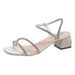 Sandals Fairy Fairy Wind Rhinestone Word With Thick Heel Roman High Heels Two Wear Women's Shoes_vogvips.com