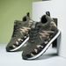 New Camouflage Fly Woven High Rise Sports Oversized Outdoor Running Shoes, Comfortable Women's Fitness Shoes F7e_vogvips.com