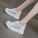 Women's Thick-Soled White Sneakers For Petite Women, 2026 Summer Model, Light Luxury Popular Style, Shallow Breathable_vogvips.com