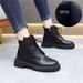 Soft Leather Martin 2025 Autumn Winter New Single British Style Thick Sole Versatile Fleece Lined Plus Size Short Boots_vogvips.com