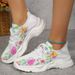 Large Print Casual 2025 Summer New Comfortable And Breathable Fly Woven Sports Shoes For Women_vogvips.com
