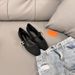 H Family 2025 New Fashion Korean Style Simple Versatile Satin One-strap Mary Jane Flat Shoes Comfortable Women_vogvips.com