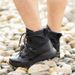 Combat Boots Medium Tactical Boots Black Desert Boots Rubber Sole_vogvips.com