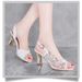 Summer New Korean Style Fashion Peep Toe One-Strap High Heel Casual Plus Size Women's Roman Rhinestone Sandals_vogvips.com