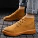 Clearance processing foreign trade broken code pick up special casual high-top leather men's Martin boots plus cashmere_vogvips.com