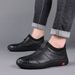 Men's Casual Leather Shoes Are Lightweight, Soft-soled, Suitable For Hotel Work, Waterproof, Slip-on, Breathable,_vogvips.com