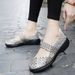 Versatile New Style Handmade Woven Hollowed Out Breathable Women's Flat Bottomed Loose Casual Shoes, Fashionable Loafers A85_vogvips.com