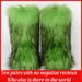 Women's Fur Boots With Fur Lining - Warm Shoes In The Style Of Fox Fur - Mid-Calf Length - Fur-like Fur From Mink_vogvips.com