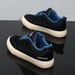 Men's Retro Running Sneakers | Breathable Suede Leather Upper | Classic Trainer Style Casual Shoes For Men (Flat Sole & Height-Increasing Options)_vogvips.com