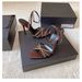 2024 Summer Rhinestone Brown Stiletto Satin Open-Toe Pointed Toe One-Strap Cross Thin Strap Sandals Women High Heels_vogvips.com