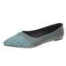 Flat Black Work Shoes Women's Leather Shoes Pointed And Comfortable Professional Shallow Mouth Low Heel Work Shoes_vogvips.com