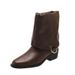 Yueyu Chunky Heel Slimming Pleated Slouch For Women 2025 Autumn Winter New Over-the-Knee High Metal Ring Knight Boots_vogvips.com