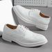 Euro Step Large Size 46 Low-top Brogue White Leather Korean Style Autumn New Casual Fashion Lace-up Men's Shoes_vogvips.com