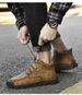 Large Size Men's Microfiber Casual Shoes Men's Boots Martin Boots Snow Boots_vogvips.com