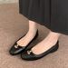French Silver Round Toe Shallow Mouth Flat Sole Single Shoe For Women In Spring 2025, New One Foot Soft Soled Bean Shoes_vogvips.com