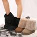 Women's Winter Snow Boots With Thick Sole Faux Fur Lined Round Toe Slip-On High Top Warm Comfortable Casual Shoes Warm Thick Cotton Shoes_vogvips.com
