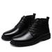 Warm Martin Boots Sewn Thread Shoes Men's Medium Top Cotton Warm Top Snow Boots_vogvips.com
