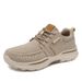 Euro Step Large Size Casual For Men Thick Sole Wide Toe Lace-up Outdoor Sports Canvas Shoes_vogvips.com