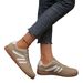 Mix Color Women's Autumn Sneakers Fashion Splicing Flat Heel Vulcanized Female Lace-Up Non-Slip Pu Leather Casual Shoes_vogvips.com