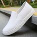 Women's Shoes White Sneakers For Men And Women Summer Flat Slip-On Non-Slip Nurse Shoes Pure White And Black Work Shoes_vogvips.com