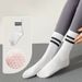 Yoga Socks Women's Mid Tube Socks Non Slip Silicone Indoor Fitness Floor Socks Pilates Women's Sports Socks_vogvips.com