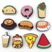 10 Sets Of Cute Food Series Shoes Flower Decorative Buckle Personalized DIY Student Garden Shoe Buckle Accessories_vogvips.com