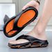 Outdoor Indoor Thick Soft Sole Beach Sandals Non-slip Bathroom Home Men Women Slippers Flip Flops_vogvips.com
