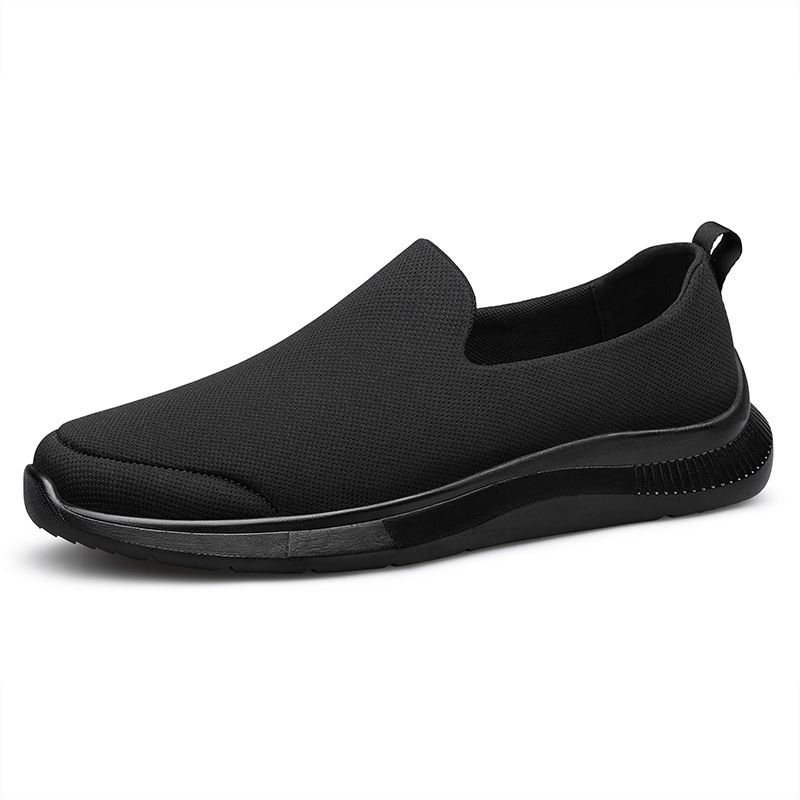 Type Flying Woven Shoes Work Training Shoes Men's Soft Sole Non-slip And Wear-resistant Outdoor Casual Cloth Shoes_vogvips.com