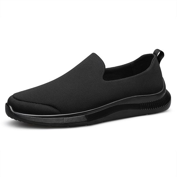 Type Flying Woven Shoes Work Training Shoes Men's Soft Sole Non-slip And Wear-resistant Outdoor Casual Cloth Shoes_vogvips.com