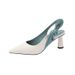 Women Solid Color Sandals Personality Pointed Toe Stiletto High Heels Simple And Versatile Catwalk S Shoes_vogvips.com