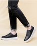 First Layer Cowhide Board Shoes Round Head Lace-up Low-top Shallow Mouth Cowhide Surface Flat-bottom Sports And Leisure Shoes_vogvips.com