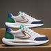 Men's Shoes Spring New Breathable Ice Silk Cloth Mesh Shoes Trendy And Versatile Dad Shoes Soft Sole Sports And Leisure Forrest Shoes_vogvips.com