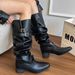 American Big Tube Pile For Women 2025 New Hot Girl Style Over-the-Knee High Slimming Western Knight Boots_vogvips.com