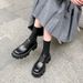 Women's Shoes Genuine Leather Loafers With Lace-Up Design, Platform Sole For Height Boost, Stylish And Versatile For All Seasons, Sizes 33-40_vogvips.com