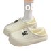 Waterproof Slippers Women, Autumn And Winter Indoor Home 2024 New Warm Maternity Fleece Cotton Shoes For Men_vogvips.com