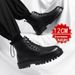 Martin Boots Men's Inner Height Increase 12cm10cm New Men's High-top Tooling Boots British Medium-top Black Leather Boots_vogvips.com
