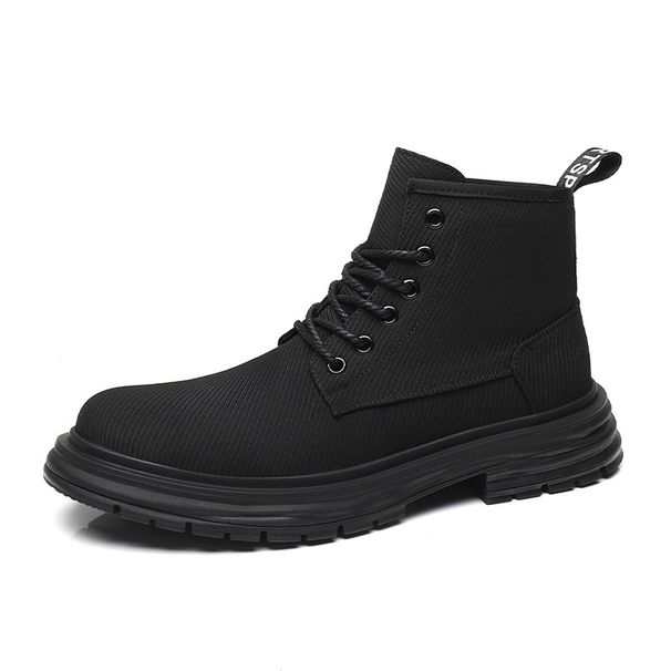 European Warm Series 2025 Autumn Winter New Martin Men British Style High Top Shoes Fleece Lined Warm Mid-Cut Work Men's Trendy Short Boots_vogvips.com