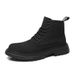 European Warm Series 2025 Autumn Winter New Martin Men British Style High Top Shoes Fleece Lined Warm Mid-Cut Work Men's Trendy Short Boots_vogvips.com