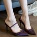 L-56 Rhinestone Strap Satin Sandals 2025 New Model Pointed Toe Purple Thin Heel High Heels Shallow Mules For Women_vogvips.com